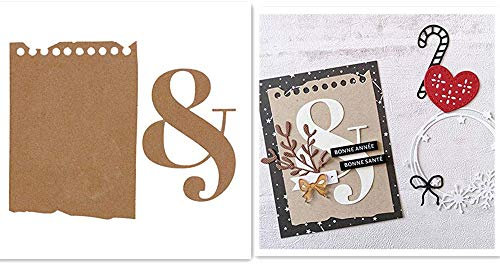 & Symbol Schneidwerkzeug Stanzbögen für die Kartenherstellung Fotoalbum Dekoration Scrapbooking Papier Handwerk Prägung Schablone Vorlage DIY Siegel Weihnachtskarten Dekoration