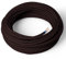Amarcords - Cavo elettrico tessile colore MARRONE tondo seta 3 metri a 2 conduttori 2x075 - Filo rivestito in tessuto colorato vintage per lampade lampadari applique e abat jour.