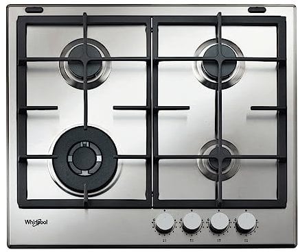 Whirlpool GMAL6422IXL - Piano cottura a gas 4 Fuochi da 60 cm inox