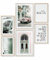 Heimlich® Premium Poster Set OHNE Bilderrahmen | 2 x DIN A3 & 4 x DIN A4 - ca. 30x42 & 21x30 | Stilvolle Poster Collagen mit passenden Bilder als Wanddeko » Auto Grün Vintage «