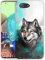 Sunrive Kompatibel mit Sony Xperia Z5 Compact Hülle Silikon, Transparent Handyhülle Schutzhülle Etui Case (X Wolf 1)+Gratis Universal Eingabestift MEHRWEG
