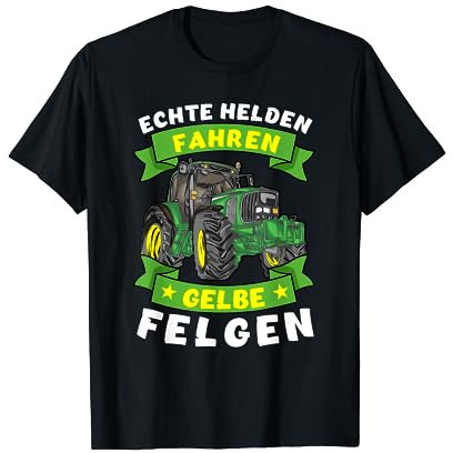 Echte Helden Fahren Gelbe Felgen T-Shirt
