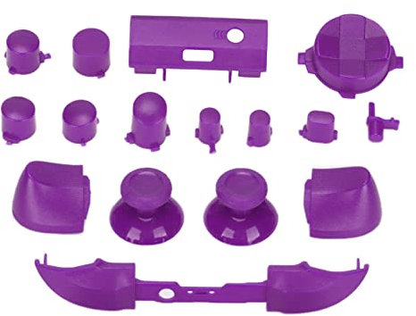 Annadue Full Button Set for Series, Dpad Bumpers Triggers Buttons RT LT RB LB ABXY Buttons Replacement Button Repair Kit for Series X & S(Purple)