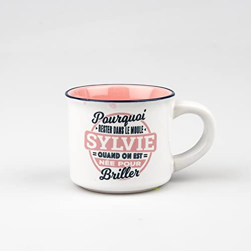 Kontiki - Espressotasse mit Untertasse aus feinem Steingut Sylvie...