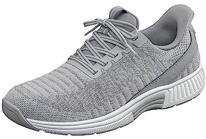 Orthofeet Hands-Free Orthopädischer Damen Slip-in Sneaker Grau Kita, Größe 38.5 Weit