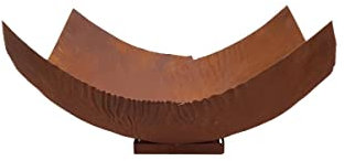 KUHEIGA Pflanzschale Breite: 43 cm Blumentopf Schale Metallschale Kübel Dekoschale Rost