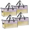 VENO 4 Pack Extra Large Moving Bags,Clothes Storage Bags for Blankets Bedding,Moving House Essentials,Waterproof Underbed Storage Packing Boxes,Laundry Bags Organiser (Clear, 4 Pack)