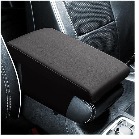 JNNJ Copertura Console Centrale Auto, Imbottitura Bracciolo Auto, Universale Memory Foam Centrale Imbottiture per Braccioli per La Maggior Parte Dei Veicoli, Suv, Camion, Accessori per Auto(Nero)