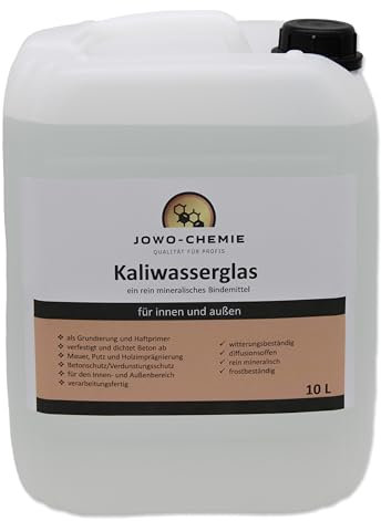JOWO-CHEMIE Kaliwasserglas (5L) Kaliumsilikat-Lösung Bindemittel Grundierung Imprägnierung (5 Liters)