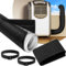 Outus 2 Pcs Air Conditioner Hose Cover Wrap - Ac Hose Duct Vent Insulation Sleeve Insulated Cover for Portable Ac for 5 & 5. 9 Diameter 60 Long Exhaust Hoses Tube(Black)