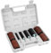 QWORK® 20 Stück Schleifwalzen Schleifhülsen Set, 4 Größen Gummitrommeln, 16 Schleifärmel, mit Koffer