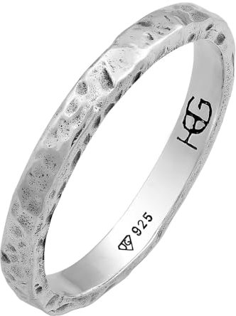 HG HAZE & GLORY Ring Herren aus 925 Sterling Silber, Schmuck Männer, Silberring oxidiert, Statement, Zion