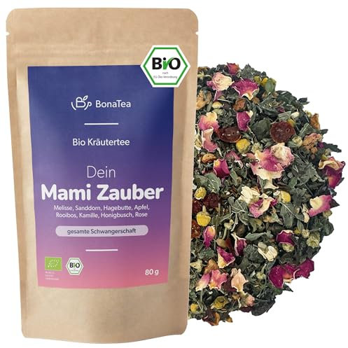 BIO Schwangerschaftstee mit Kamille, Zitronenmelisse, Sanddornbeeren und weiteren traditionellen Frauenkräutern für die gesamte Schwangerschaft