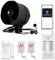 WiFi Alarme Detecteur de Mouvement, Sirène Alarme Exterieure 115 DB, Capteur D'Alarme De Porte, Alarme Detecteur De Mouvement Et TéLéCommande(Noir)