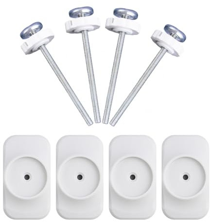 Verlängerung für Babygitter-Verlängerung, 4 Stück, Ersatzteile für Babygitter und Haustiere, M8 (8 mm), Ersatzbolzenteil für Babys und Haustiere, druckmontierte Sicherheitsgitter, extra lange