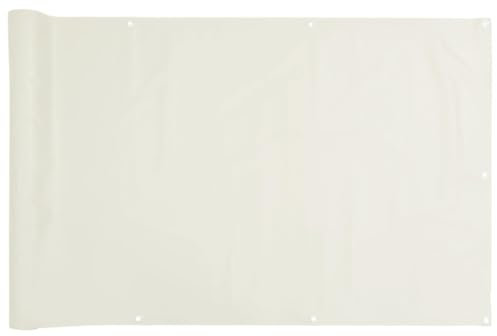 vidaXL Écran d'intimité de Balcon Blanc 1000x120 cm PVC, Rouleau de clôture, Bande de clôture, écran de clôture d'intimité, écran de clôture