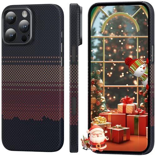 memumi Aramid Fiber for iPhone 16 Pro Max Case, [NO-case Feeling] Durable Sturdy Aramid Fiber with 0.5mm Slim Case for iPhone 16 Pro Max Thin and Minimalist Design