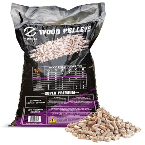 Z GRILLS Holzpellets für Smoker Grill, 100% natürliches Hartholz-Hickory-Pellet, 9 kg