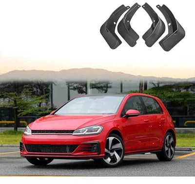 NLTNJI Auto Schmutzfänger Für Golf 7 Für MK7 Für GTI 2014 2015 2016 2017 2018 2019 4-teiliges Auto-Schmutzfänger-Schutz Vorn Hinten Auto Kotflügel(Golf 7 GTI)