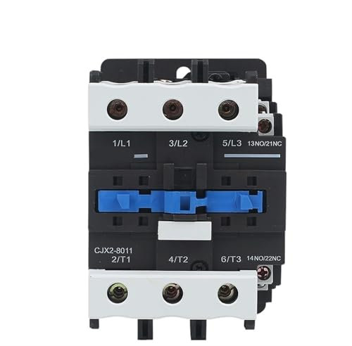 CJX2-8011 Contactores en miniatura de 3 polos motor CJX2-8011 (1NO y 1NC) 50 Hz AC 380 V, 220 V, 110 V, 48 V, 42 V, 36 V, 24 V 1 pc(CJX2-8011 220V)