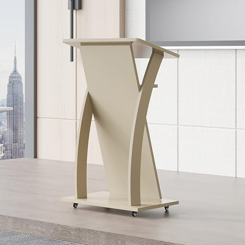 LLYLAFDC Stehpulte, Rednerpult Stehpult, Kompakte Lehrerpultständer Multi Funktion Kanzel,Büro Stehtisch Stehtische Schreibtisch Laptopständer Arbeitstisch,Für Hotels, Seminare, Hochzeiten(Gray)