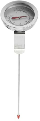 PRETYZOOM Bierthermometer Frittieren sofort lesbares Fleisch Bier brauen Digitaler Grill kitchen thermometer küche thermometer sofort ablesbares Thermometer Küchenthermometer Glas Silver