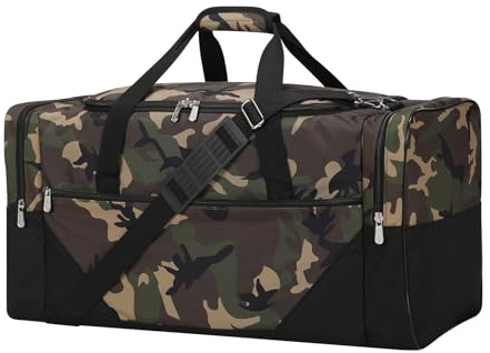 LONALIA 54L Reisetasche Groß Herren - Weekender Travel Bag Sporttasche für Urlaub Reisen Übernachtung Sauna (Tarnung)