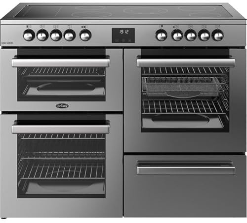 Belling Cookcentre 110E 110cm wide Electric Range Cooker with Ceramic Hob - Stainless Steel - A/A Rated