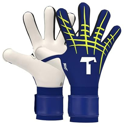 T1TAN Blue Beast 3.0 - Torwarthandschuhe Herren - Profi Fussballhandschuhe Erwachsene & Jugendliche - Die Handschuhe für Fußball und jeden Torwart - Größe 10
