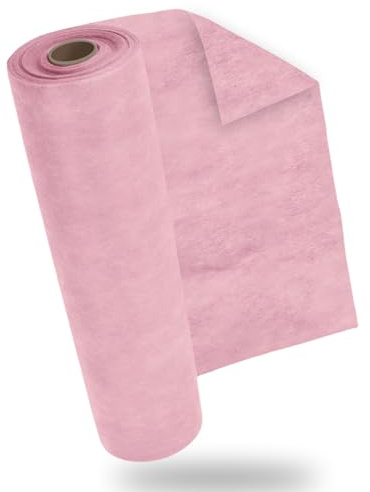 PHILORN Vlies Tischläufer Rosa 30 cm x 25 m,für Outdoor Partydeko Kommunion Geburtstag Tischdeko und Hochzeitsdeko