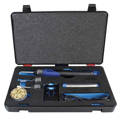 Saldatore a batteria 30 W stagno graffette plastiche