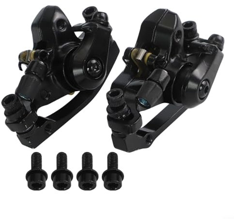 BlissfulAbode Bicycle Disc Mechanical Brake Calipers Rear Disc Brake Robust Mountain Bike Mechanical Disc Brake Caliper 160MM For Front And Rear Applications(front+rear black)