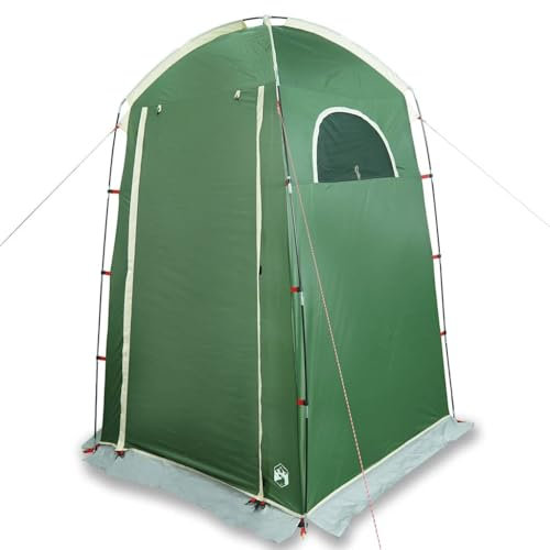 Duschzelt Grün Wasserfest - Pavillon-Rahmen aus 185T Polyester mit PU-Beschichtung, ideal für Camping und Outdoor-Aktivitäten, robust und langlebig