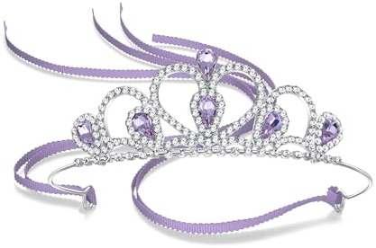 Lovelyshop Niedliche bunte Strass-Tiara für kleine Mädchen zu Halloween, Geburtstag, Prinzessinnen-Party