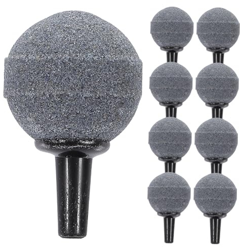 HOLIDYOYO 10 Packungen Kugelförmige Mineral Luftsteine Luftstein Bubble Diffuser für Aquarium Teich und Hydroponik Belüfterstein für Sauerstoffzufuhr Kompatibel mit Luftpumpe