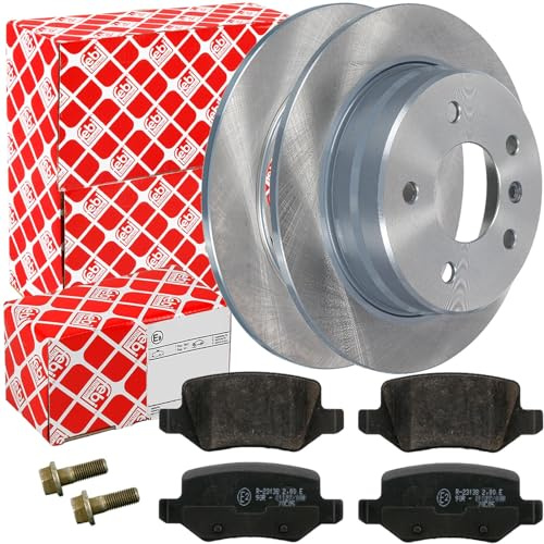 Febi Bremsscheiben Ø258mm Beläge hinten | 22931+16525 Kompatibel mit A-Klasse (W168),Vaneo (414)