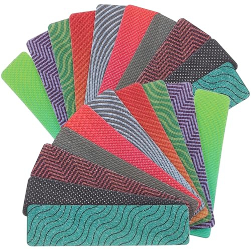 FUNOMOCYA 20 Bunte Sensorische Beruhigungsaufkleber Strukturierte Dekompressionsstreifen aus Robustem Material Wiederverwendbare Stressabbau Sticker für Handy Notebook Schreibtisch
