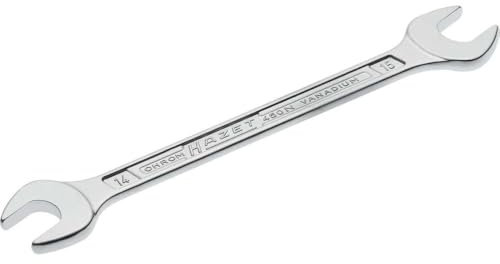 Hazet 450N-14X15 Chiave a Forchetta Doppia, Argento, Apertura Chiave 14 X 15, Lunghezza 187.8 mm