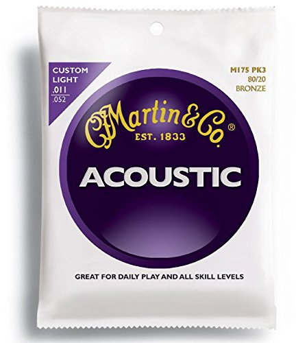 Martin M-175 Akustikgitarre Bronze Extra Light Saiten