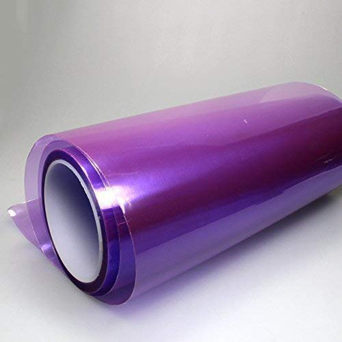 TipTopCarbon 20€/m² Scheinwerfer Folie lila Nebelscheinwerfer Auto 2m x 0,3m Tönungsfolie