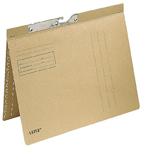 Esselte Leitz Pendelhefter Combi, kfm. und Amtsheftung, Natronkarton, naturbraun
