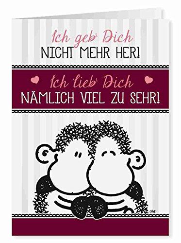 56 - Ich geb Dich nicht mehr her! - Midi-Grußkarte von Sheepworld