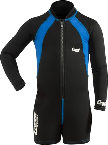 Cressi Kids Blue Shorty Wetsuit Long SLEVES Size M