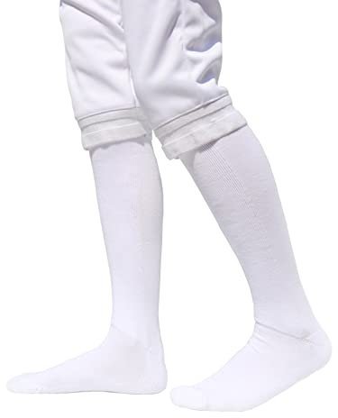 LEONARK Fechtstrümpfe für Degen, Säbel und Folie - 100% Baumwolle - Schutzzäune für Kinder und Erwachsene - für männliche und weibliche Fechter (White, S)
