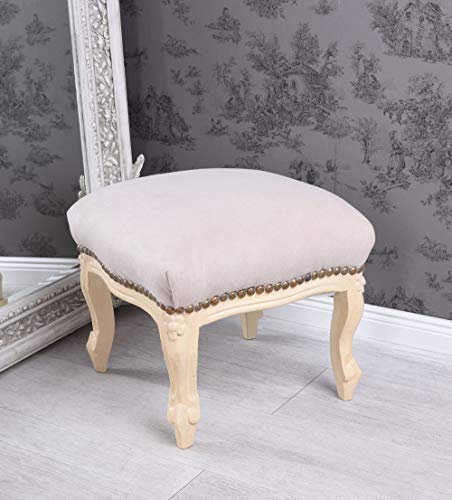 Sitzhocker Shabby Hocker Fussbank Schemel Tritthocker Antik Samthocker cat689d18 Palazzo Exklusiv