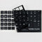 STICKERSLAB GHIRARDI Tastaturbuchstaben Aufkleber mit italienischem Hintergrund Schwarzweiss 14mm x 14mm