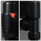 Milano Black Angled Thermostatic Heated Towel Rail Radiator Valves