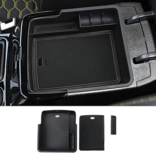 CDEFG Kompatibel mit Kia Ceed SW Proceed GT 2018-2024 2025 Mittelkonsole Organizer Aufbewahrungsbox XCeed GT Aufbewahrung Auto Center Console Tray Ceed SW 2025 Zubehör (Schwarz)