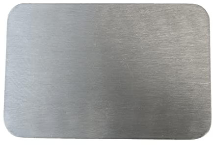 NKlaus Teller Edelstahl matt 10x8cm Kerzenhalter oval Kerzenteller Tischdekoration 10885