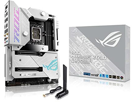 ASUS ROG Maximus Z690 Formula – Carte mère Intel LGA 1700 ATX (20+1 Phases d’Alimentation, PCIe® 5.0, Ethernet 10 GB, WiFi 6E, connecteur USB 3.2 Gen 2x2 à l’Avant, Deux Thunderbolt 4, Aura Sync)
